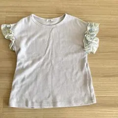 薄紫 フリル袖 Tシャツのサムネイル