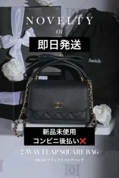 ダーリッチ Darich 渋谷周年ノベルティ2WAYフラップスクエアバッグ
