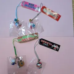 関東地方限定　御当地ハローキティの根付 ＆ファスナーマスコット7つセット