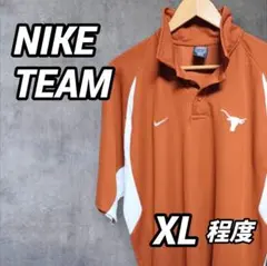NIKE DRI-FIT US古着 ブラウン 鹿の子 ポロシャツ Y295のサムネイル