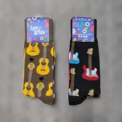エピックソックス　ギター柄　左右非対称　アシンメトリー　メンズ