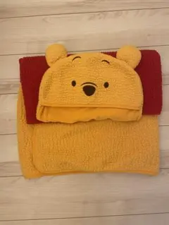 プーさん　フード付きブランケット