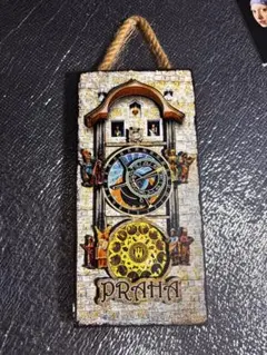 希少】ギリシャ クノッソス宮殿 壁画「牛跳び」レプリカ プレート