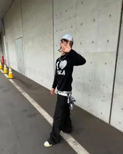 W2R I LOVE WAKA Tシャツ ブラック L