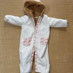 新品未使用品 ベビー フード付きロンパース