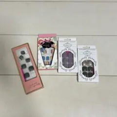 ネイルチップ 4セット 多彩なデザイン