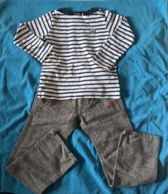 ミキハウス ブラックベアー120 カットソー&ズボン 2枚セット