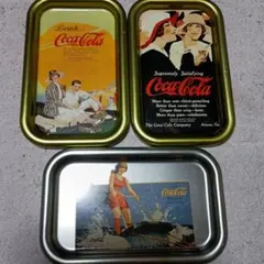 昭和レトロ ブリキ コカ・コーラ3枚セット
