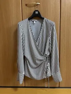H&M ストライプ ラップシャツ 160/8A
