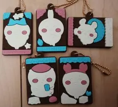 ちいかわ　キャラパキ　ラバーマスコット　5点セット