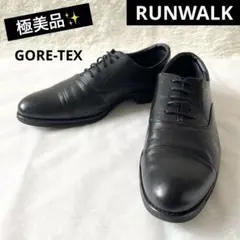 極美品✨アシックス　ランウォーク　レザー　ビジネスシューズ　ゴアテックス　黒のサムネイル