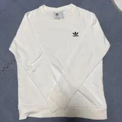adidas ホワイト トレーナー Lサイズ