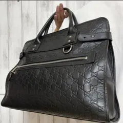 【極美品】GUCCI ハンド/ビジネスバッグ シェリーライン GGシマ レザーのサムネイル