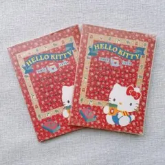 平成レトロ★ハローキティ　ノート　当時物　レッド　まとめ売り　サンリオ　メモ帳