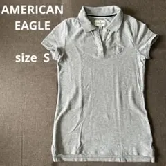 AMERICANEAGLE グレー ポロシャツ Tシャツ 半袖 シンプル 無地のサムネイル