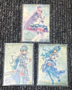 プリキュア ウエハース　カード　キュアリリアン　キュアニャミー　わんぷり