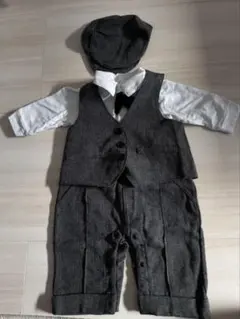 セレモニースーツ グレー 70cm 帽子付き