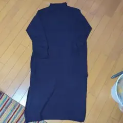 コムサマチュア パープル ニットワンピース