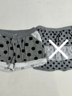 グレー ドット柄パンツのみ ウィッシュコア