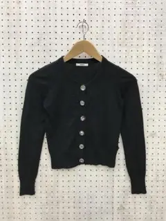 Y2K ネオギャル　マクブリング古着　キラキラ　ジュエルボタン薄手ニットカーデ