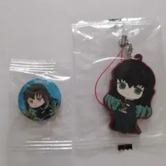 鬼滅の刃　時透無一郎　缶バッジ　ラバスト　セット