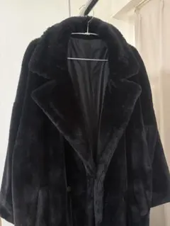 オーバーサイズ ファーコート 黒のサムネイル