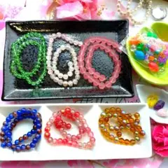 ★多数★【アクセサリービーズ】ハンドメイドパーツ★綺麗系天然石 ビーズセット