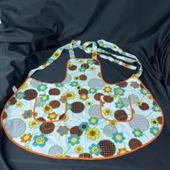 【希少】昭和レトロポップ　花デザイン柄　エプロン　激レア品 可愛い 希少】昭和レトロポップ 花デザイン柄 エプロン 激レア品 可愛い
