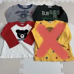 ミキハウス ダブルビー ロンT 3枚セット