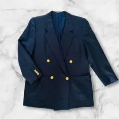 英国老舗 Viyalla テーラードジャケット　紺ブレ 金ボタン wool