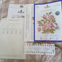 DMC ブーケ・ド・ローズ 刺繍図案