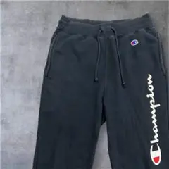 Champion スウェットパンツ 黒 ビッグロゴ Mサイズ ジョガーパンツ