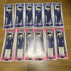 名探偵コナン　ロングステッカー　新一　蘭　6セット12枚