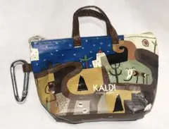 KALDI カルディ 伝説 カラビナ付きミニバッグ ポーチ