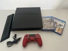 PlayStation 4 本体 赤コントローラー付き