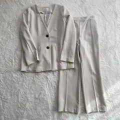 grove ノーカラージャケットセットアップ アイボリーM