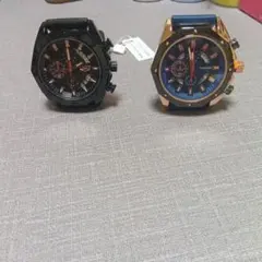 LIBOGER メンズ クォーツ 腕時計 2本セット