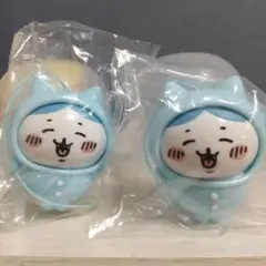 ちいかわ おきがえ パジャマ マスコット ハチワレ 2つ ガチャガチャ