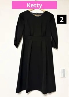 ❤️新品未使用❤️Kettyケティワンピース2Mブラック 卒業式 入学式 フォーマル
