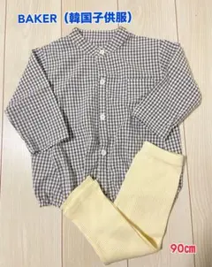 BAKER 韓国子供服 ギンガムチェック ロンパース&レギンス　2点セット♪