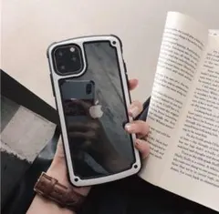 iPhone11proケース カラフル　クリアケース　サイドカラー ホワイト