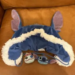 希少！ディズニーランド　スティッチファンキャップ　帽子　58㎝