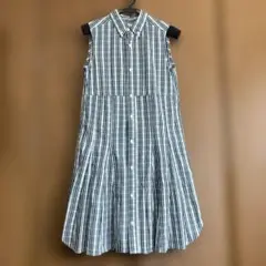 beams bo wear ノースリーブ　シャツ ワンピース　チェック柄のサムネイル