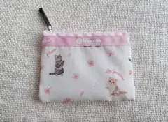 LeSportsac × MAQUIA 猫×桜柄ポーチ※小サイズ