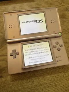 【美品】ニンテンドーDS Lite ローズゴールド　充電器付き