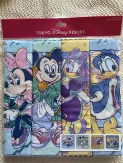 ★東京ディズニーリゾート★ミッキー・ミニー・ドナルド・デイジーミニタオル4枚