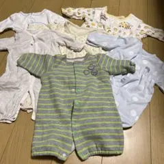 長袖ロンパース　50-60サイズ　6枚セット