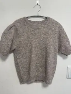 GRLウール混パフスリーブモヘヤニット