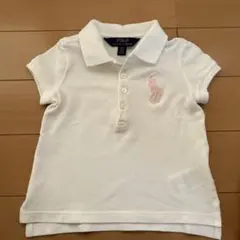 【Polo Ralph Lauren】 ホワイトポロシャツ 3T ビッグポニー
