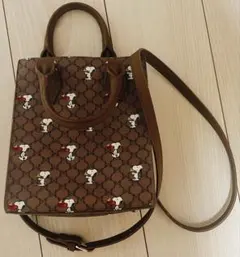 スヌーピー　ショルダーバッグ　ハンドバッグ　2way